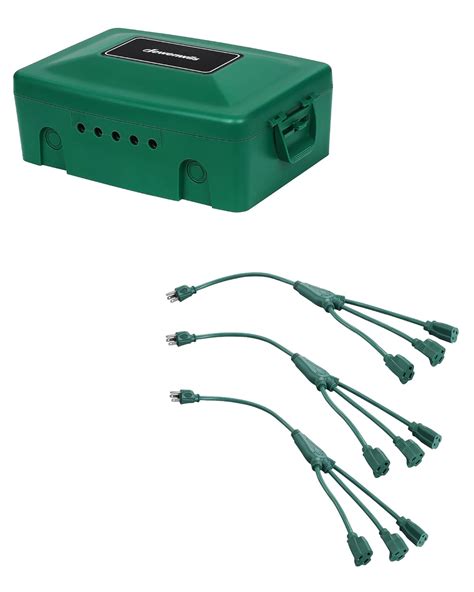 outdoor electrical splitter box|DEWENWILS Outdoor Electrical Box+18 Inch 1 to 3 .